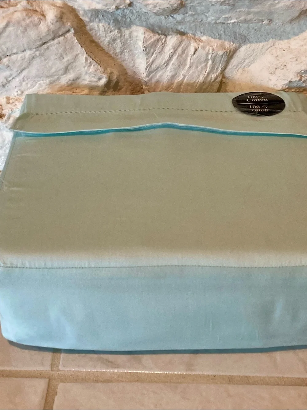 kate spade Light Blue Cotton Bedding Sheet Set